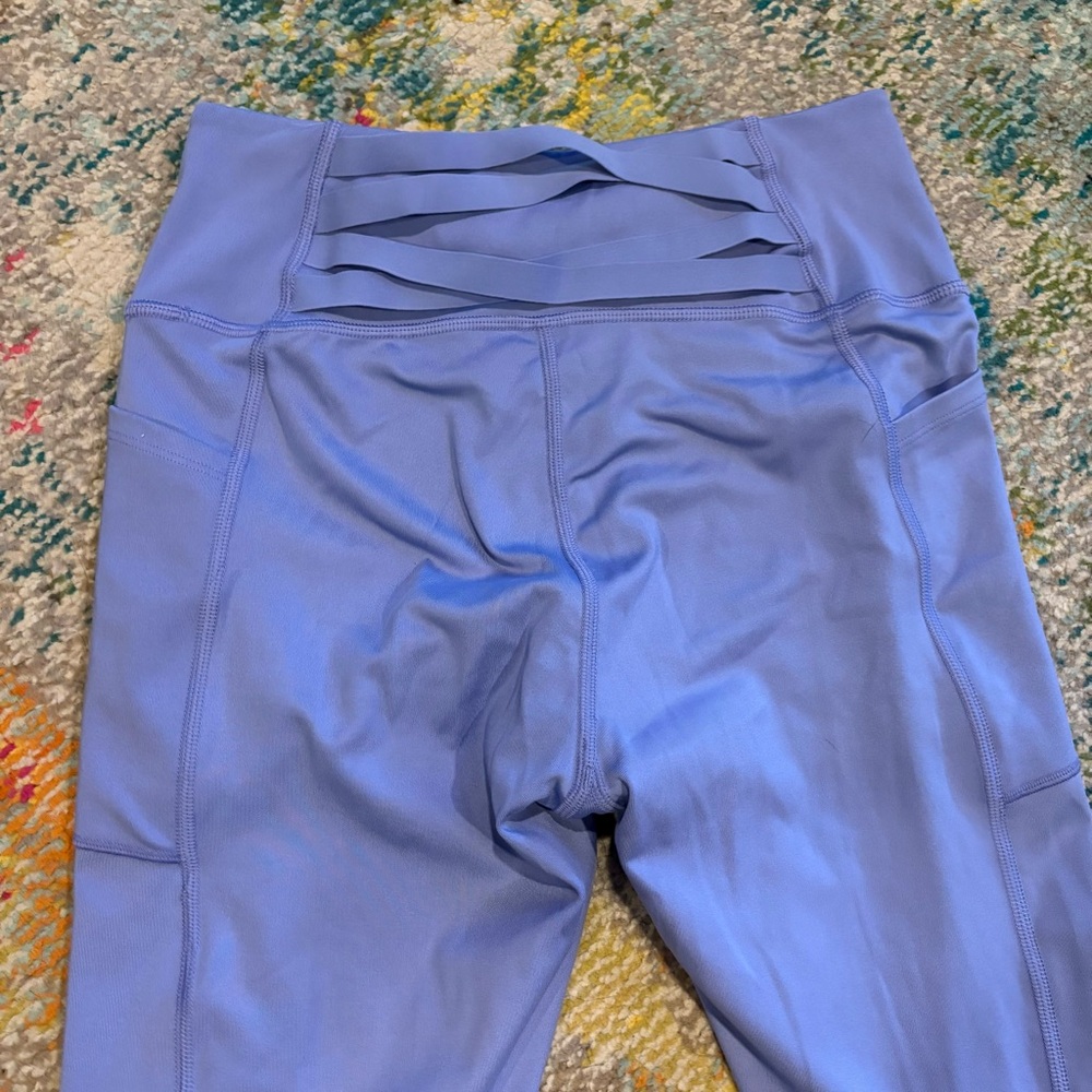 NWT Victorias Secret Essential Pocket Lace-Up Back Legging Medium NEW Periwinkle - Picture 6 of 11